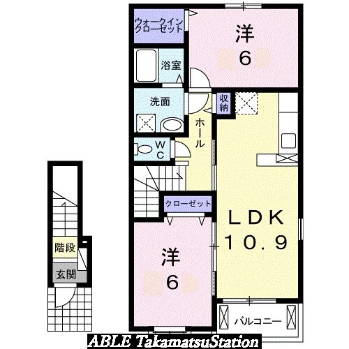 間取り図 トビアスガーデン高松