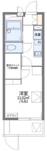 レオパレス平塚Ⅱ 1Kの間取り