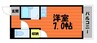 高徳線/栗林公園北口駅 徒歩9分 3階 築28年 1Rの間取り