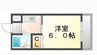 コート新北Ⅳ 1Kの間取り
