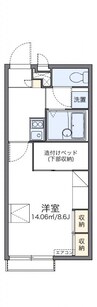 レオパレスＭ＆Ｅ 1Kの間取り