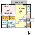 ユニヴェール　A棟の間取図