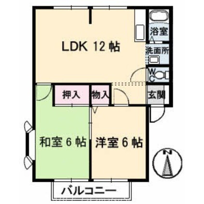 間取図 グリーンヒルズ太田　A棟