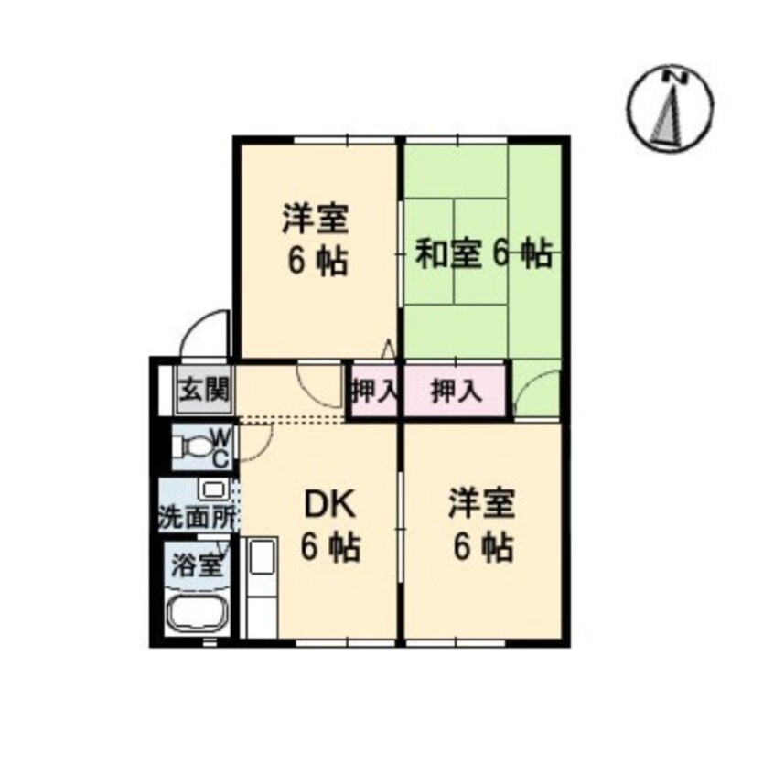 間取図 グリーンヒルズ泉川　Ｄ棟