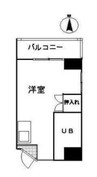 高松琴平電気鉄道<ことでん琴平線>/瓦町駅 徒歩4分 5階 築38年 1Rの間取り