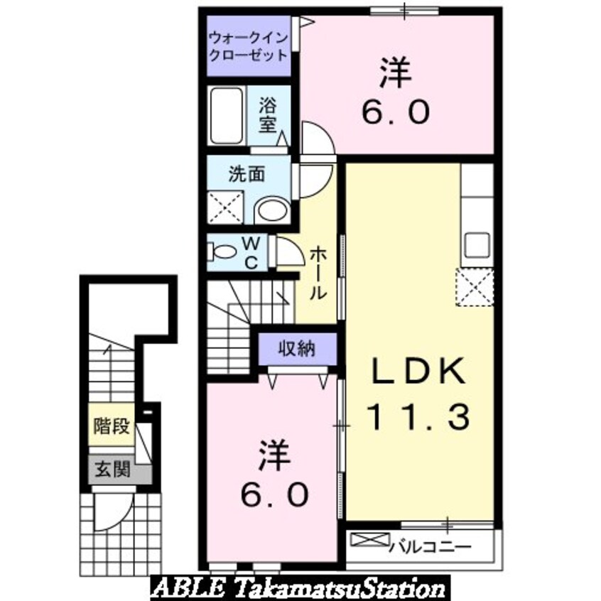 間取図 秋桜ミディ