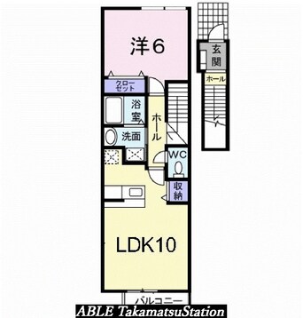 間取図 サン・フィールド　ⅡＢ