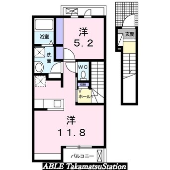 間取図 ドゥース　レシ　Ｂ