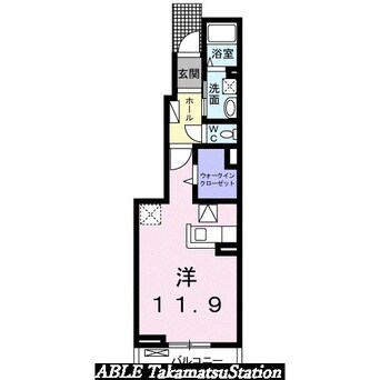 間取図 クラール鶴市Ａ