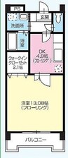 高松琴平電気鉄道<ことでん長尾線>/林道駅 徒歩10分 5階 築18年 1DKの間取り