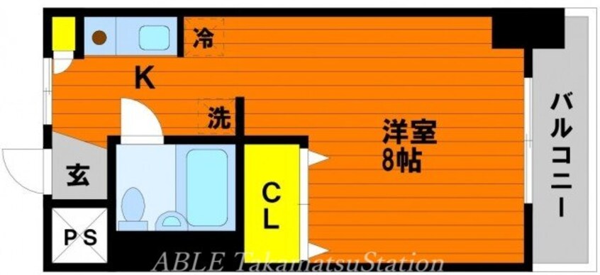 間取図 高松琴平電気鉄道<ことでん琴平線>/太田駅 徒歩9分 2階 築31年