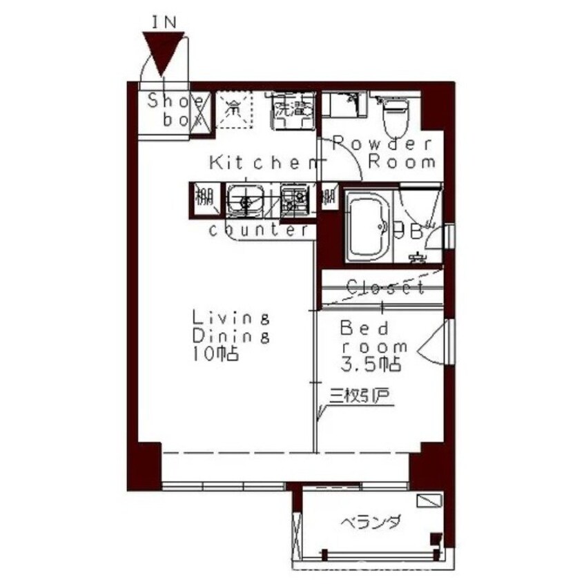 間取図 コリドール丸の内