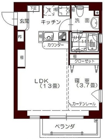 間取図 コリドール丸の内パーク