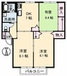 高徳線/屋島駅 徒歩14分 1階 築21年 3DKの間取り