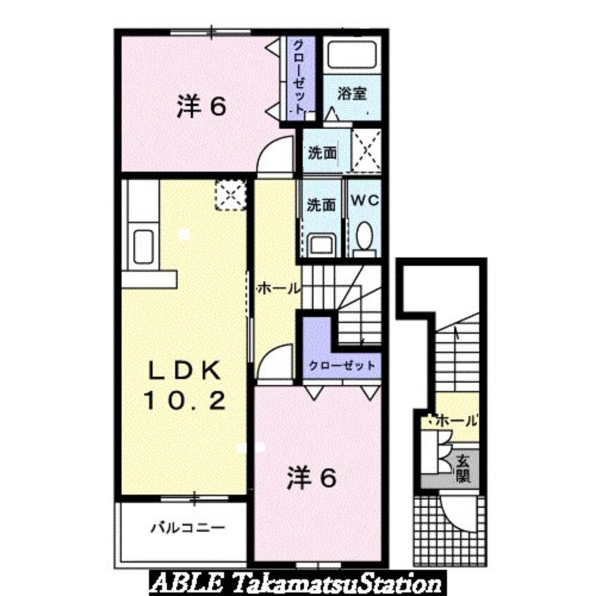 間取図 ル・レーヴＡ