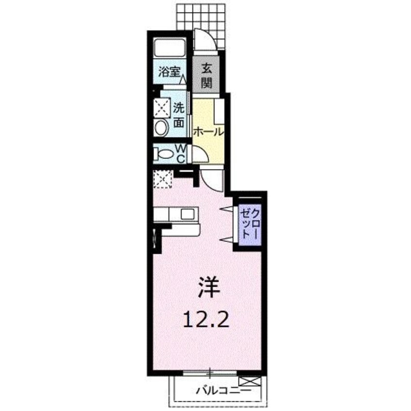 間取図 ハイツ　コンチェルトＡ