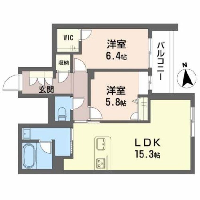 間取図 フォルトゥーナディオ