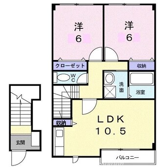 間取図 アロッジオＫ３　Ｂ