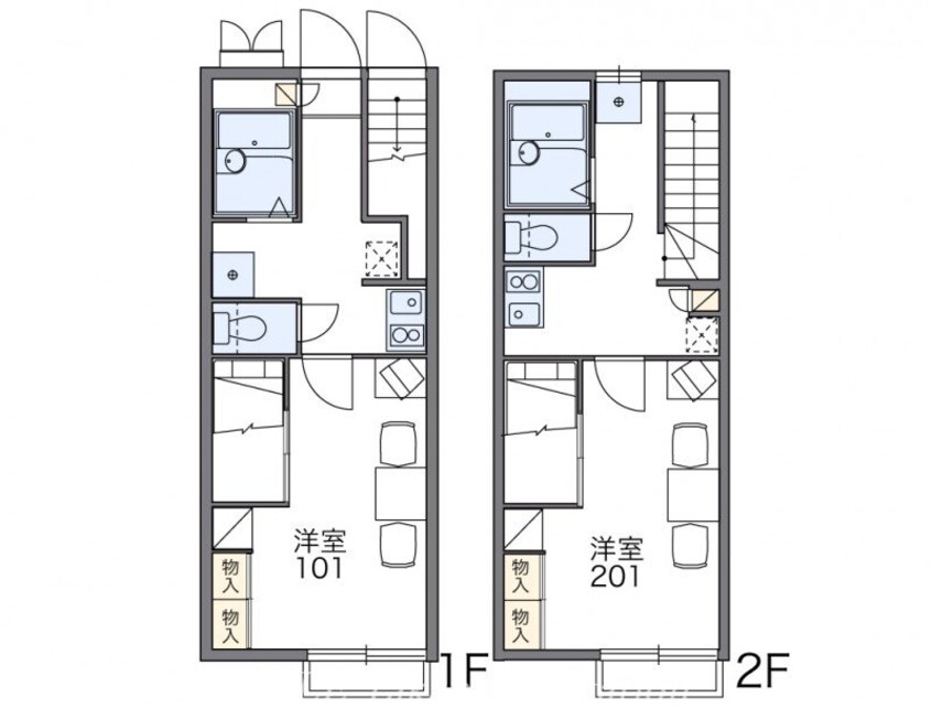 間取図 レオパレス高月