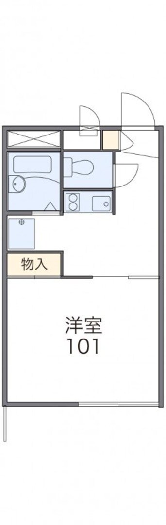 間取図 レオパレスラポール松福