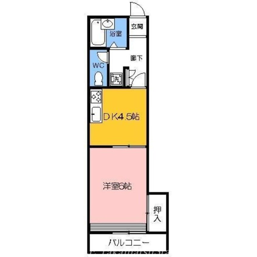 間取図 ヴィラ・アンソレイエ亀田町