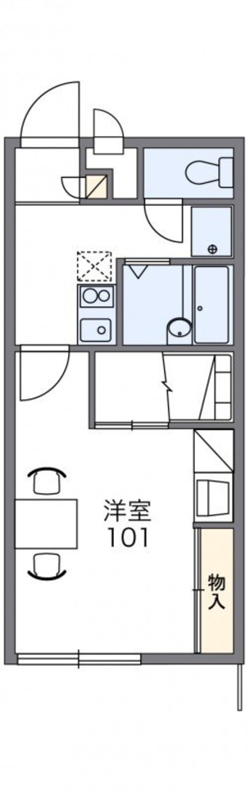 間取図 レオパレスルース