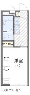 高松琴平電気鉄道<ことでん琴平線>/伏石駅 バス:7分:停歩9分 2階 築21年 1Kの間取り