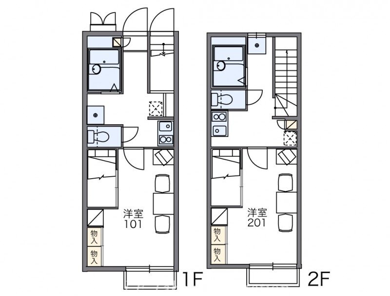 間取り図 レオパレスカワシマ