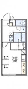 レオパレスＭａｐｌｅⅤ 1Kの間取り