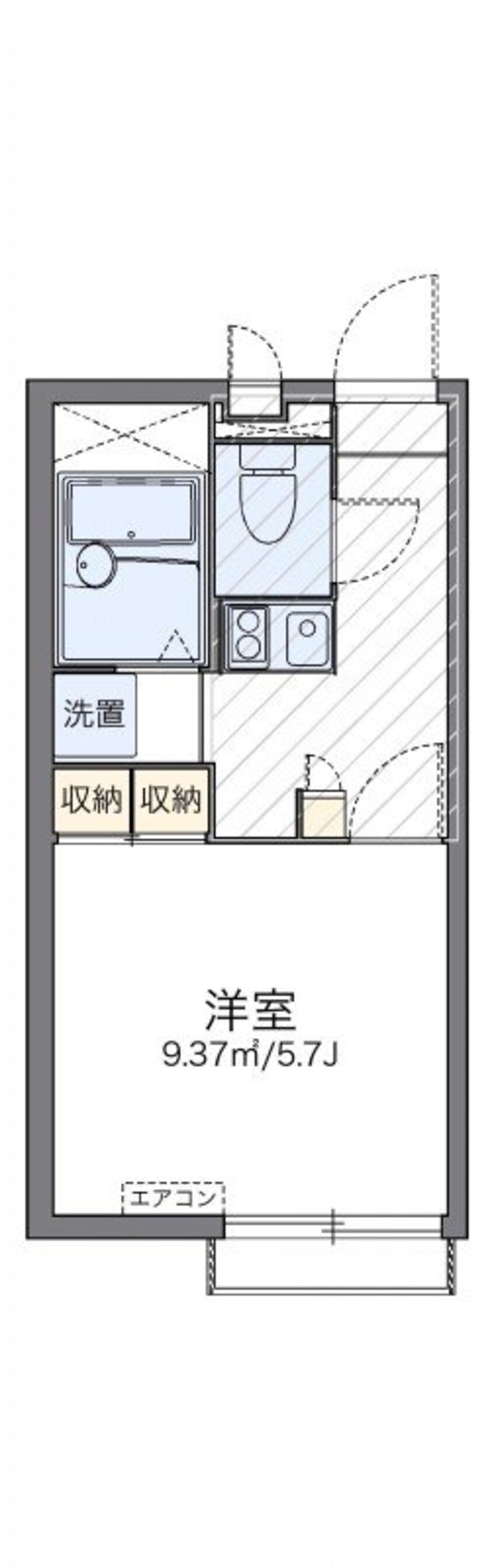 間取図 レオパレスパイナス松福