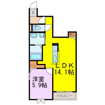 間取図 ルミエール　マンションⅢ