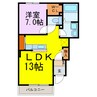 カームリーⅡ 1LDKの間取り