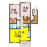 アジュール 2LDKの間取り