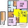 ウィステリア 2LDKの間取り