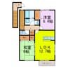 フェリーチェ 2LDKの間取り