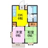エルディム60 2DKの間取り