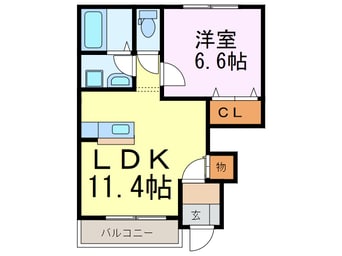 間取図 ラヴィアンローゼ