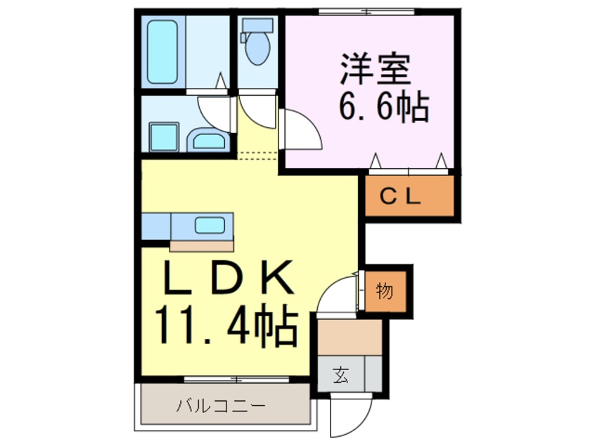 間取図 ラヴィアンローゼ