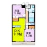 ティー・エム・ラドゥール 2DKの間取り