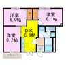 ソレアード 3DKの間取り