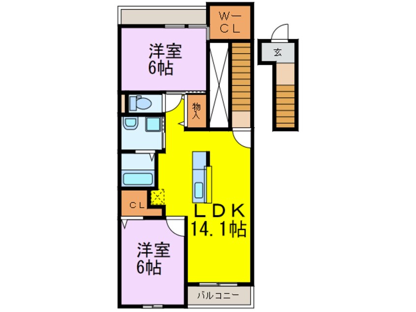 間取図 キャッスルバレー加須