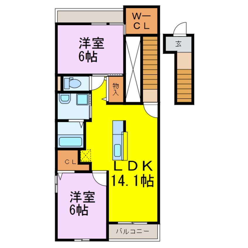 間取図 キャッスルバレー加須