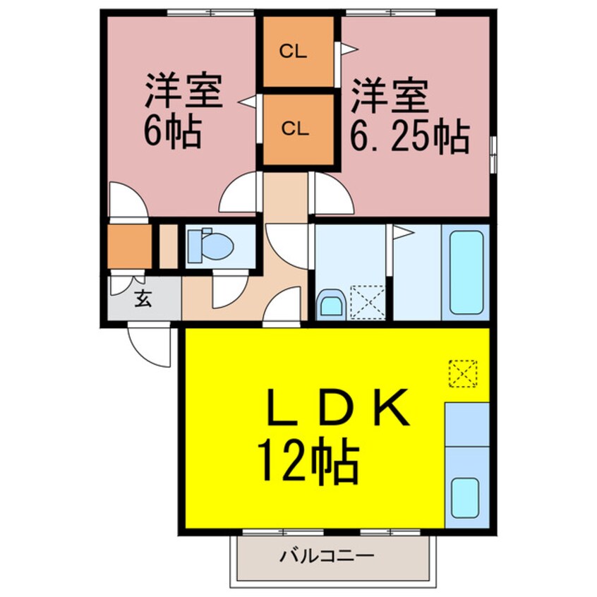 間取図 ハイフィールドＡ