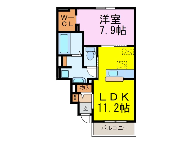 間取り図 ベル　フルール