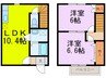 コリーナ　Ⅱ 2LDKの間取り