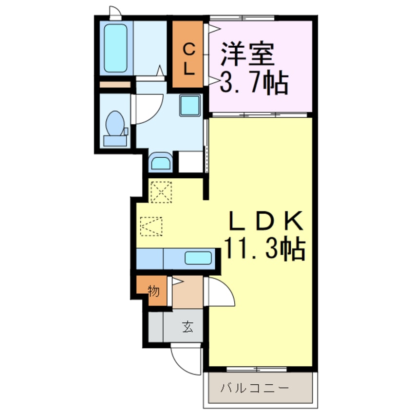 間取図 サニープロムナード
