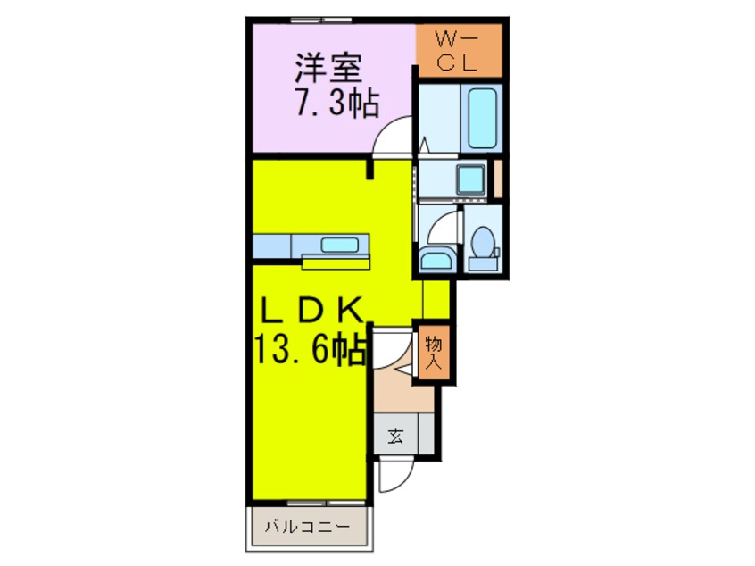 間取図 メルティング・ポット羽生