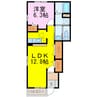 モーツァルト 1LDKの間取り