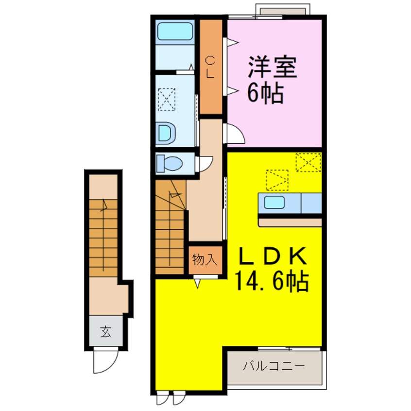 間取図 マードレ六番館