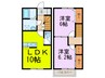 ＡＬＴＩＡ 2LDKの間取り